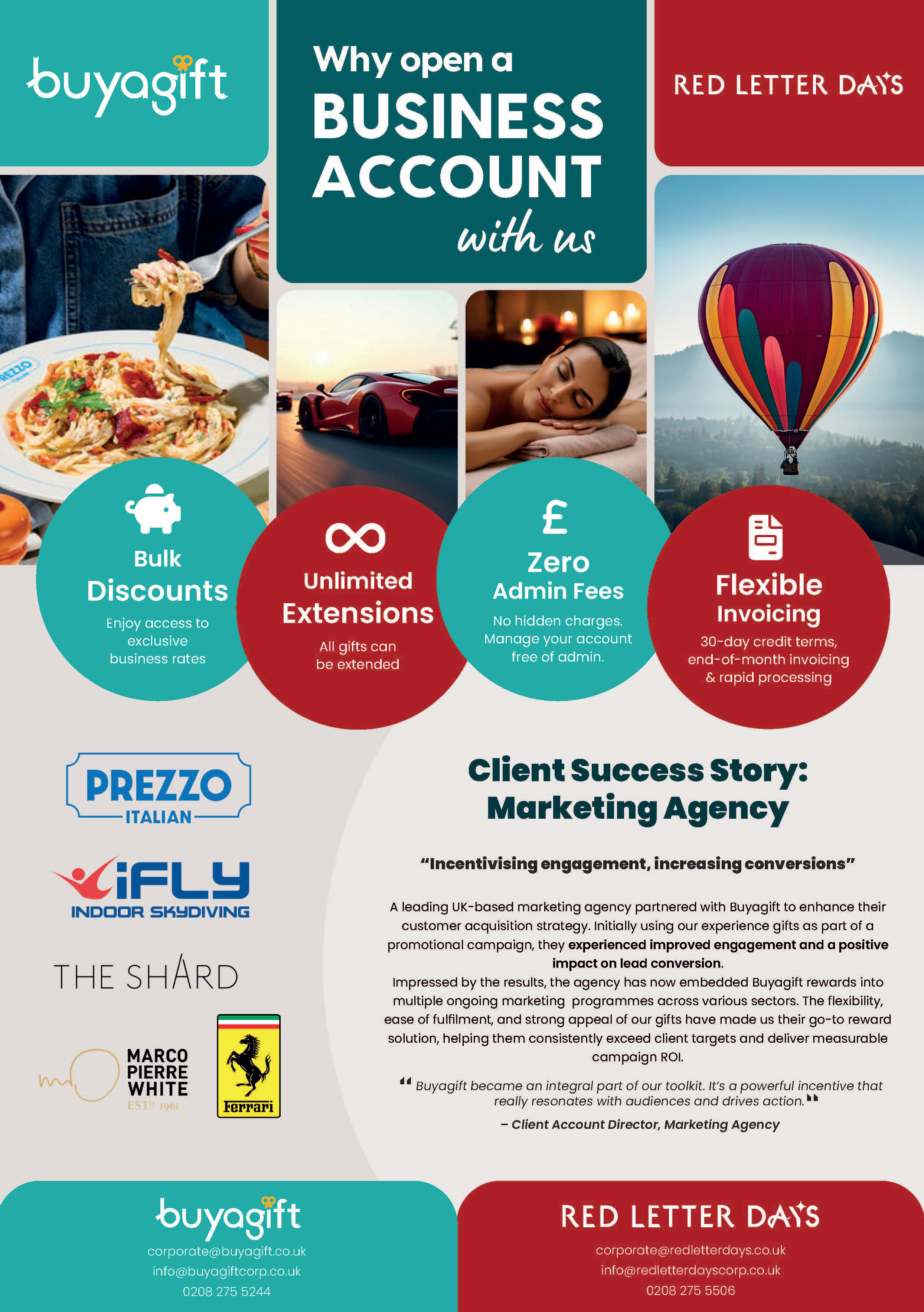 Buyagift corporate team flyer design