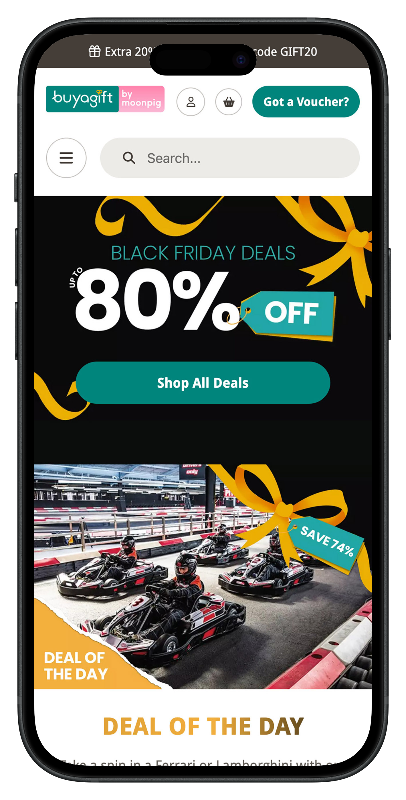 Buyagift Black Friday campaign page