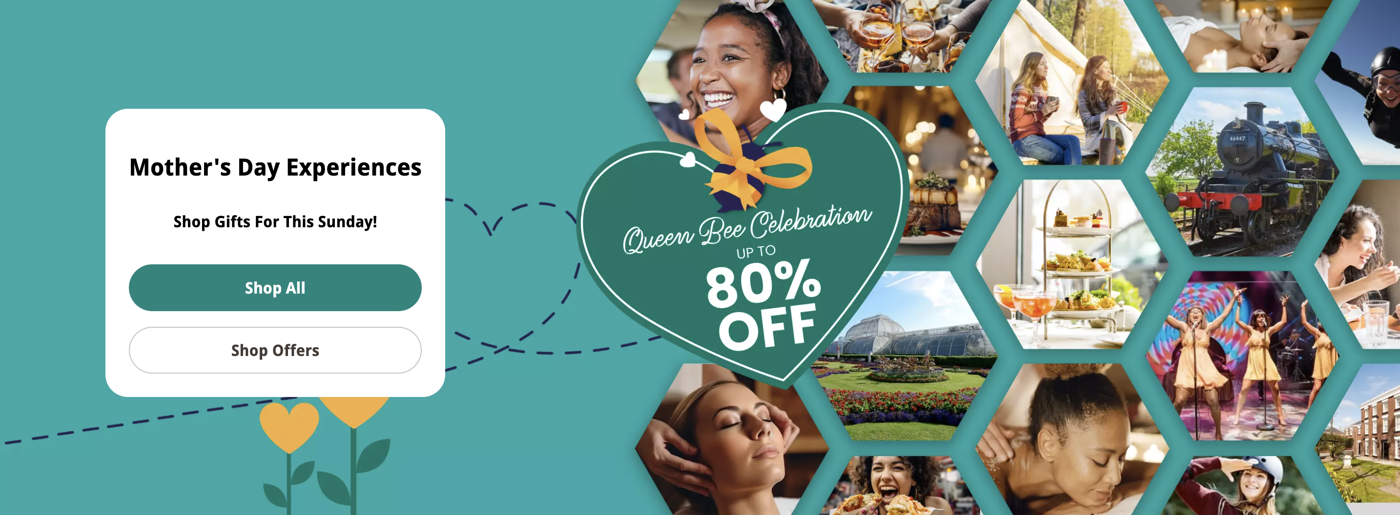 Mother's Day homepage hero design