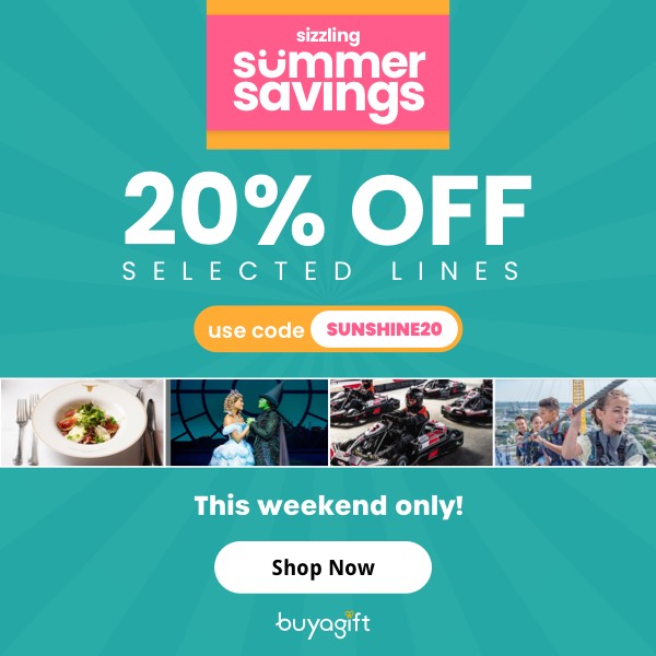 Buyagift paid social design for a discount campaign