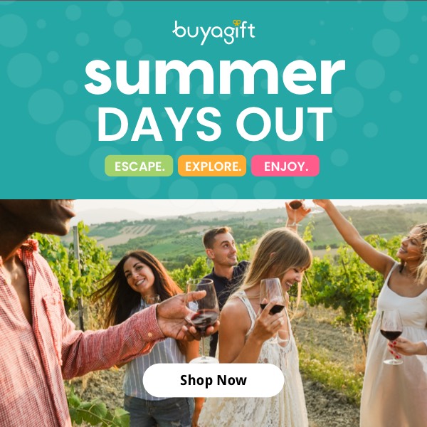 Buyagift paid social design for a days out campaign