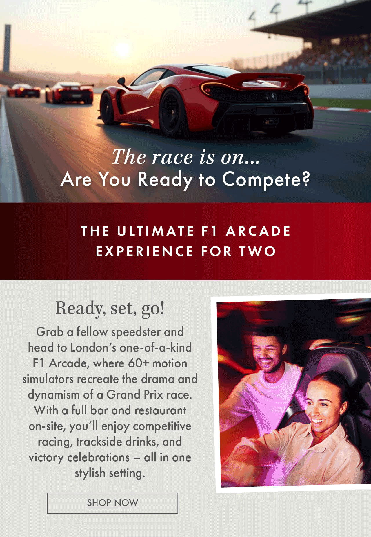 Arcade F1 CRM email design